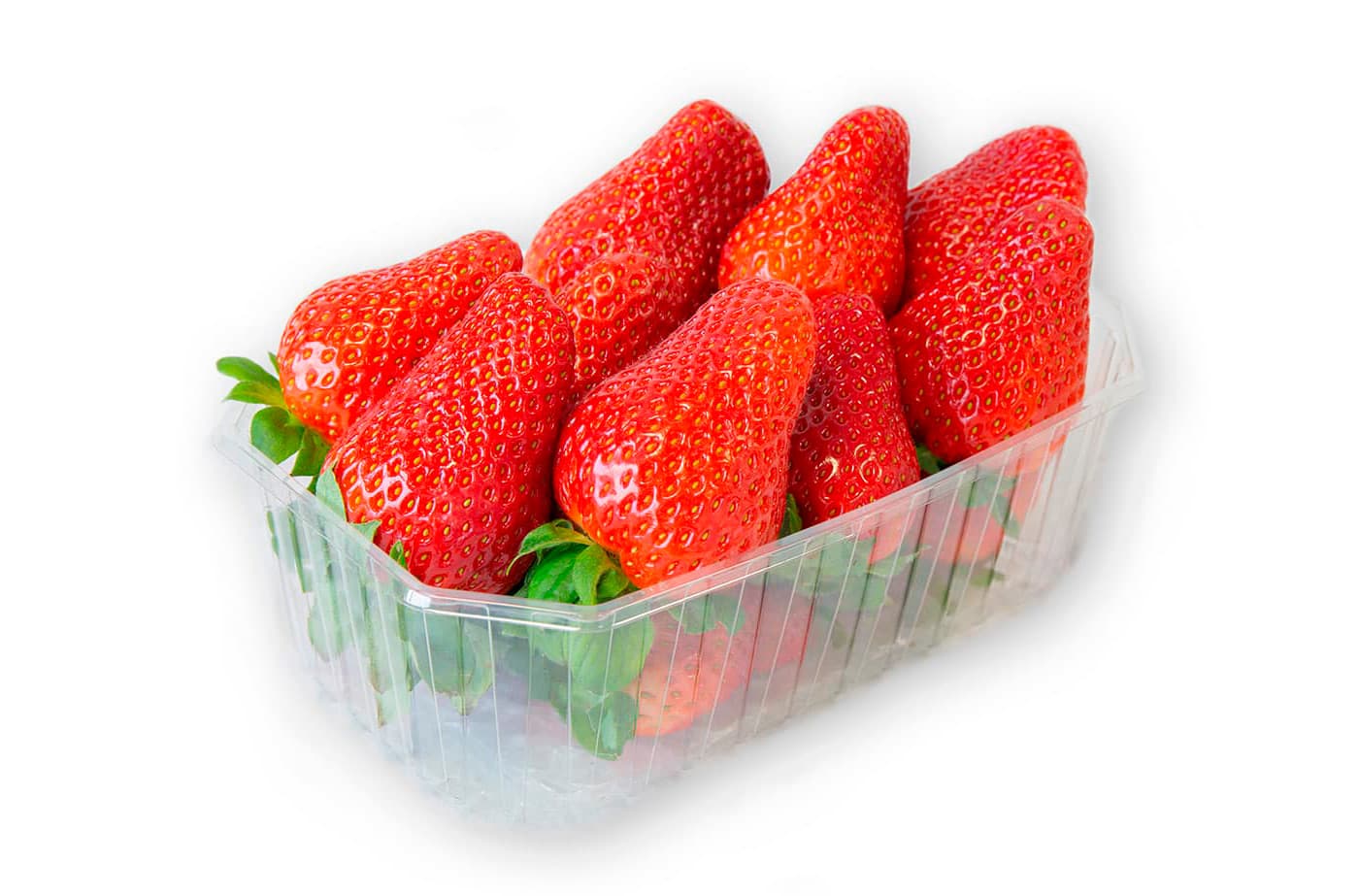 Tarrina de fresas 0.5 kg. 1 tarrina de fresas
