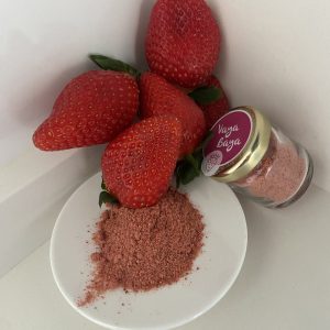 20 gramos de fresa en polvo, 100 X100 natural